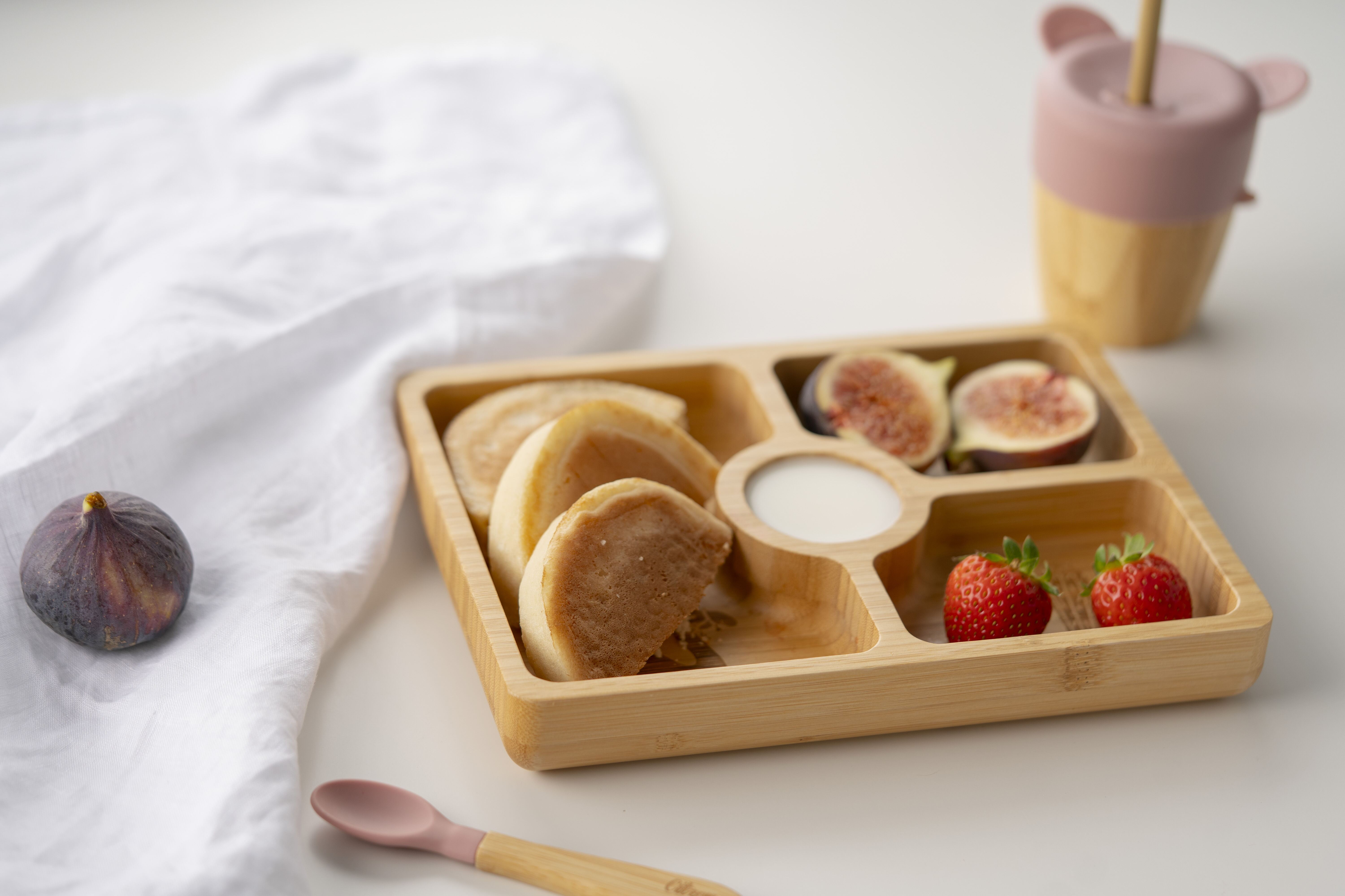 Citron Organic Bamboo Cup W Lids Blush Pink image number 4