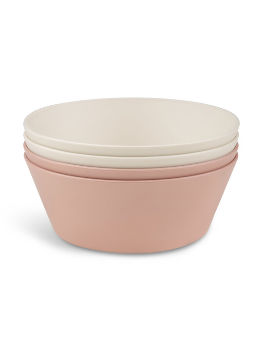 Citron Bio Based Bowl Set of 4 - Pink/Cream image number 2