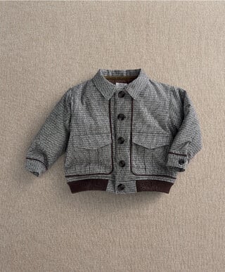 Houndstooth Bomber Jacket