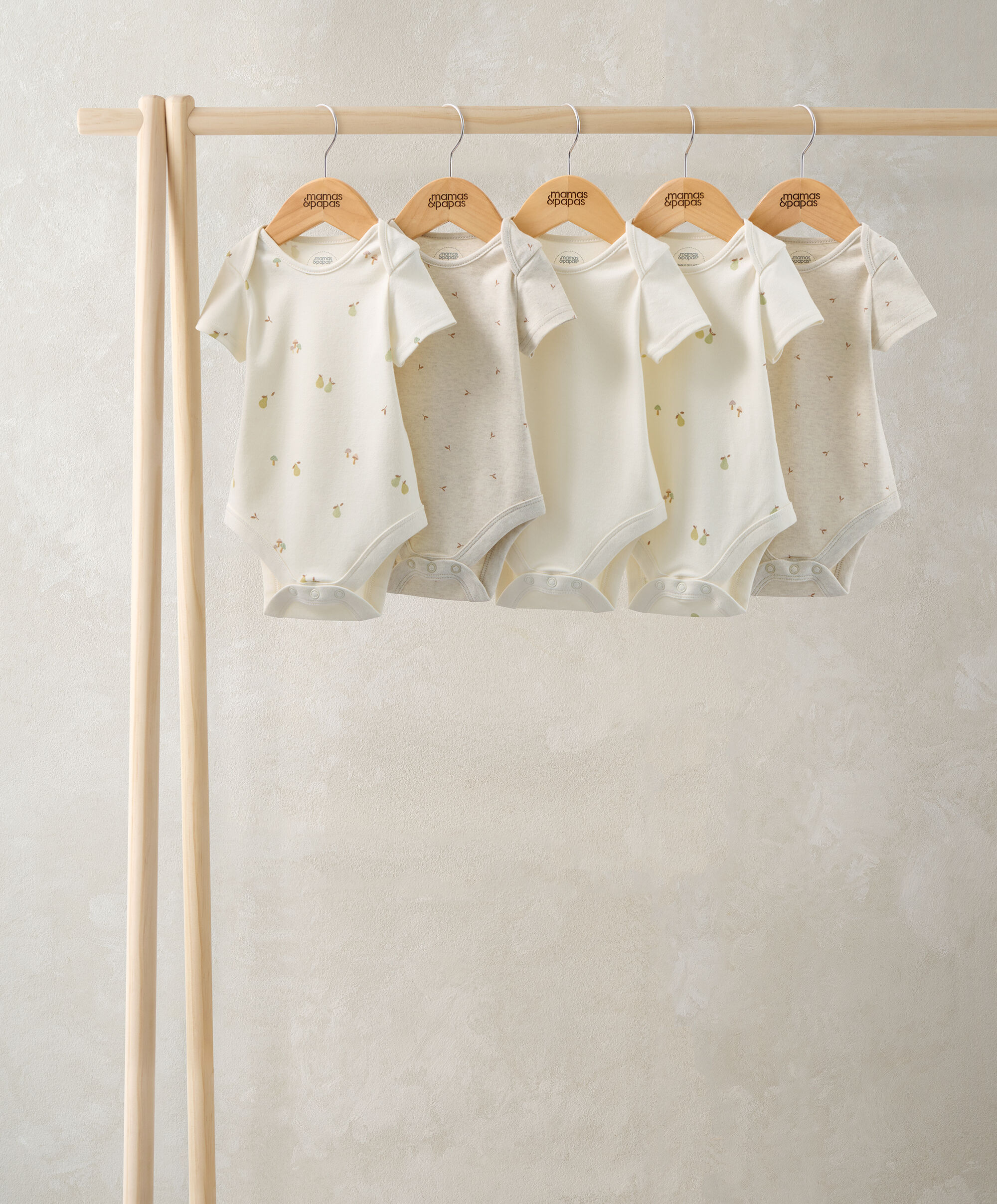 Pears Short Sleeve Bodysuits (Pack of 5) 