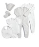 White Welcome to the World Clothing Gift Set - 6 Pieces image number 1