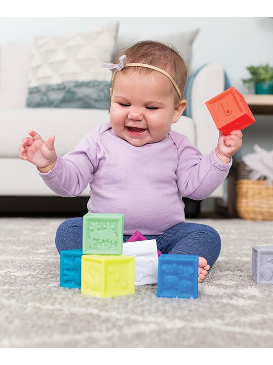 Buy Infantino Squeeze Stack Block Set 8 Piece Travel Activity Toys Mamas Papas UAE