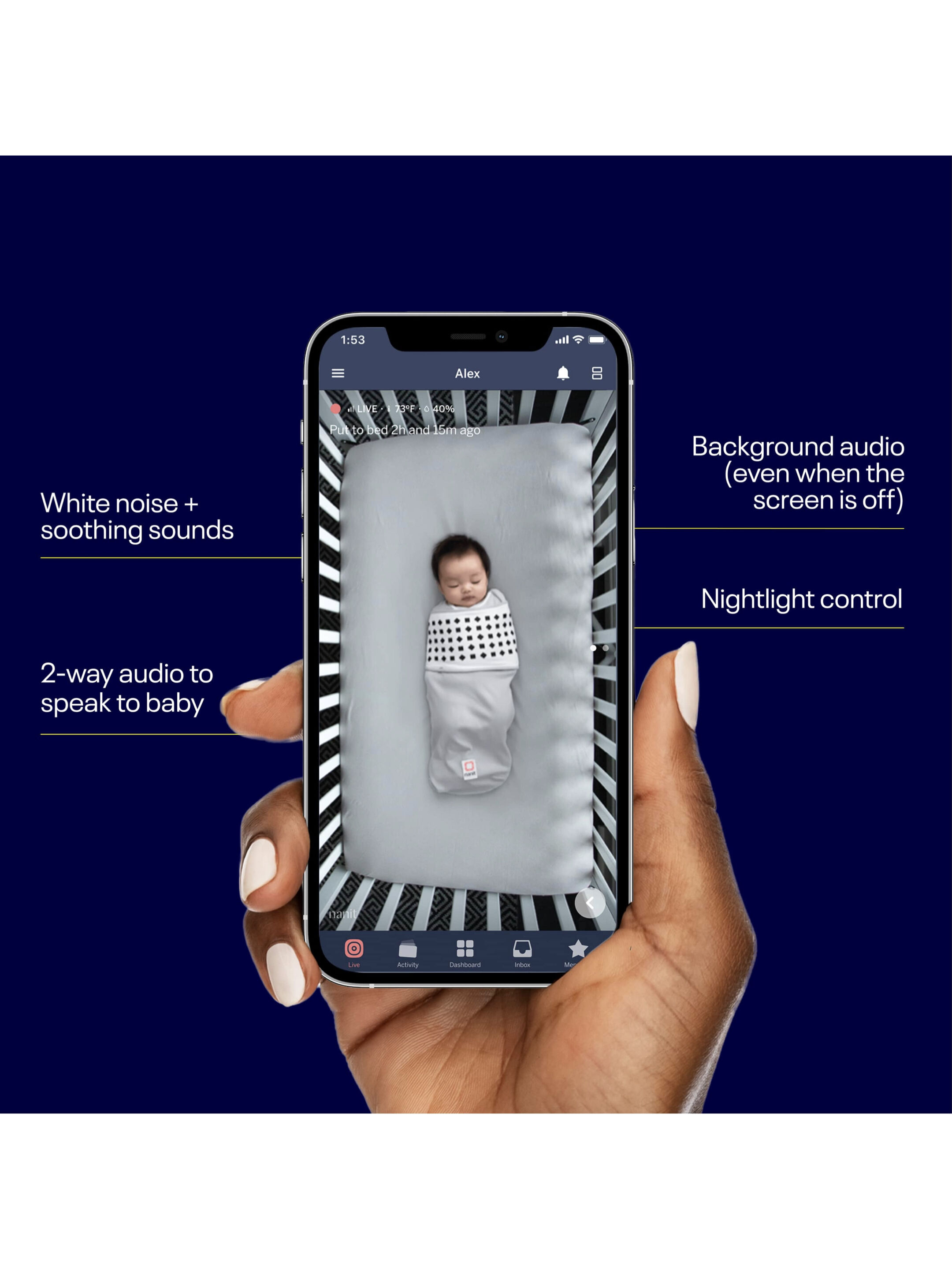 Nanit Pro Baby Monitor + Floor Stand image number 3