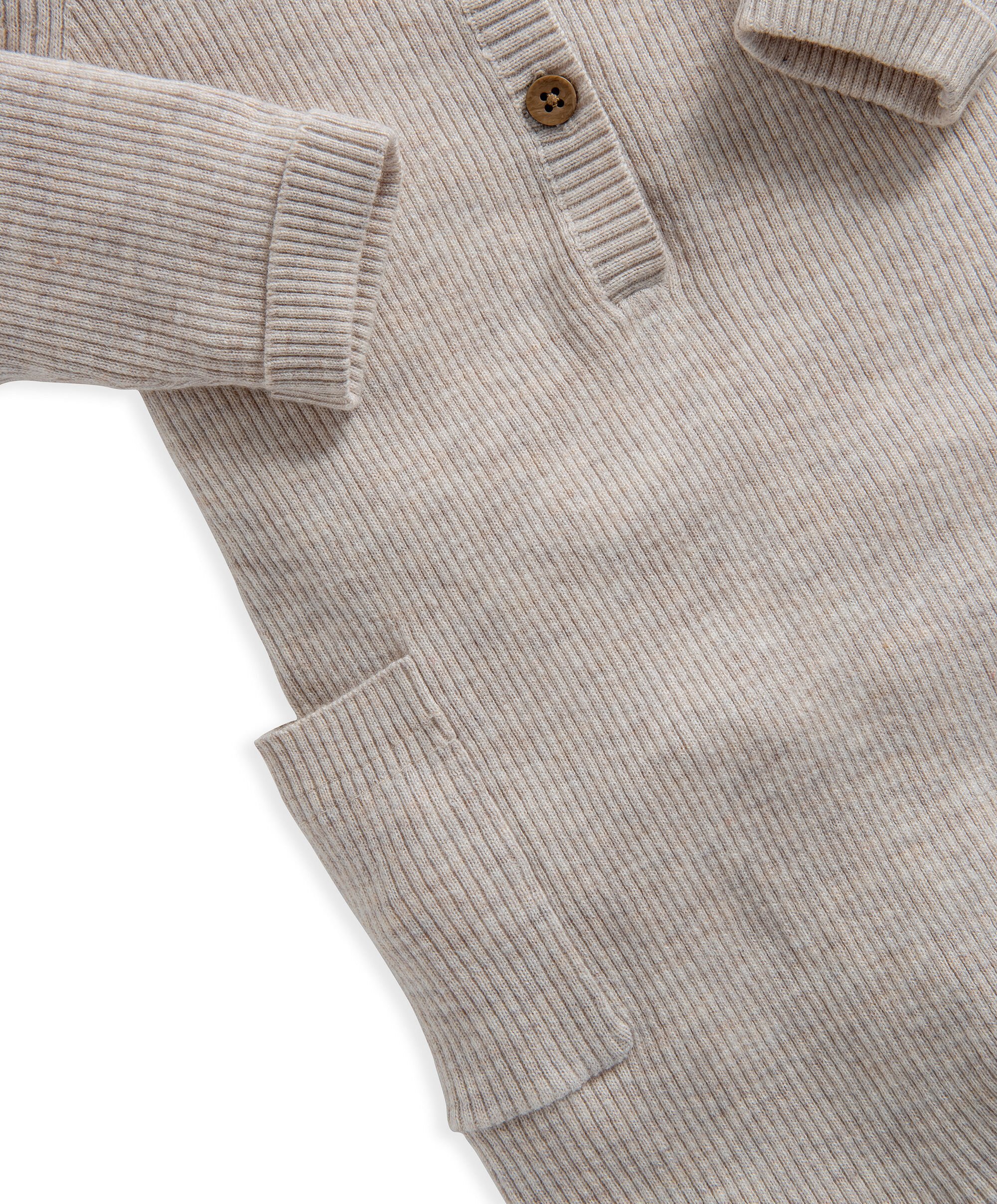 Ribbed Knit Romper image number 3