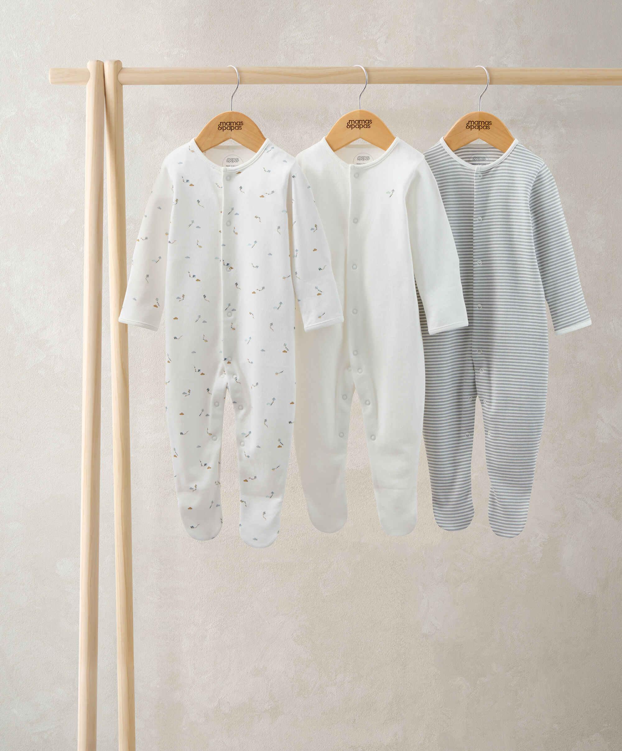 Kites Sleepsuits (Pack of 3)