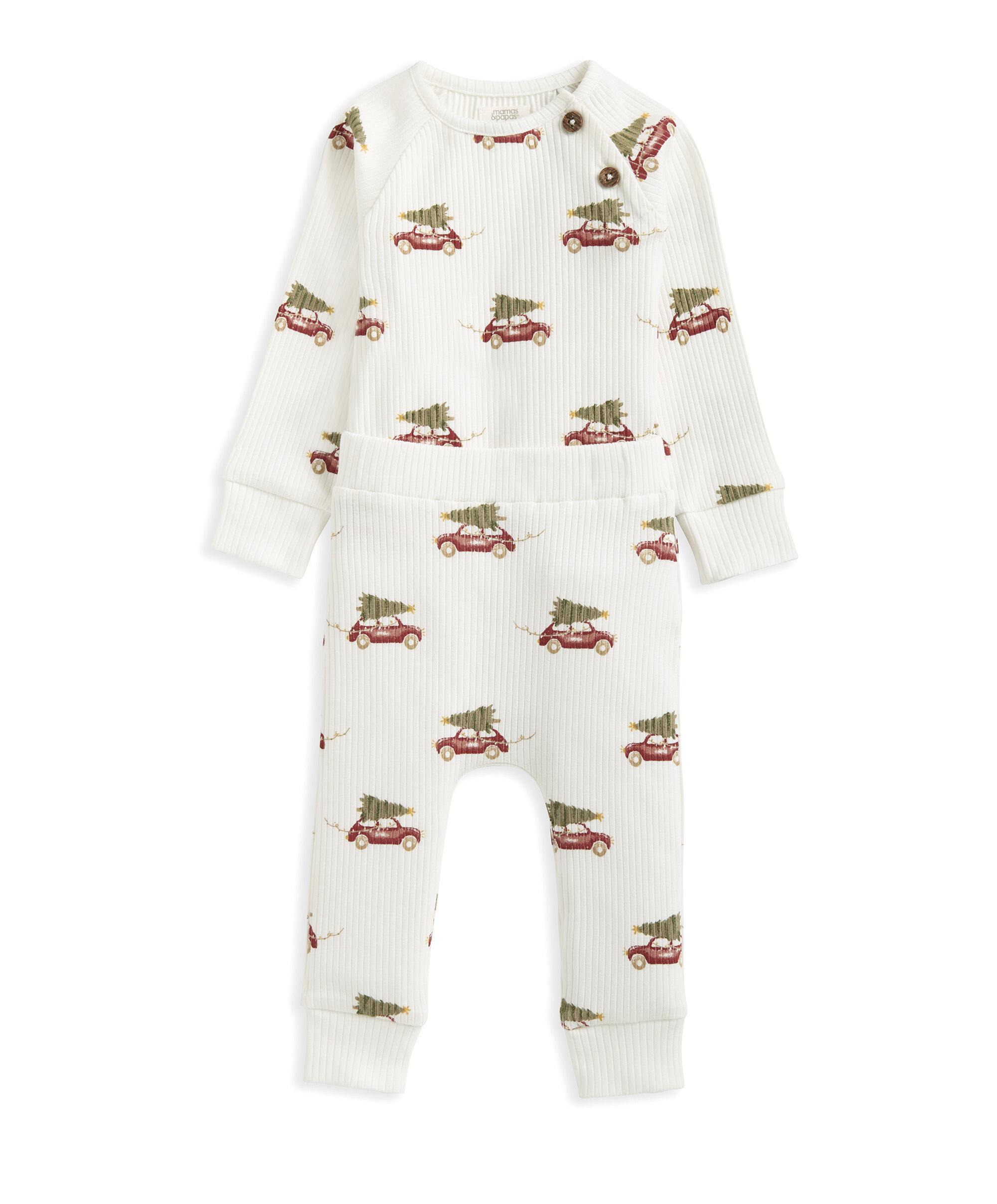 Christmas Car Bodysuit & Leggings image number 2