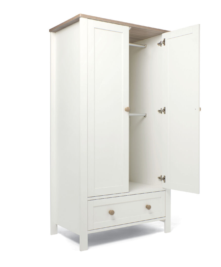 Wedmore Wardrobe - White/Natural image number 2