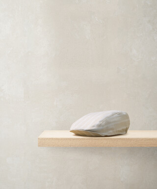 Wide Stripe Flat Cap