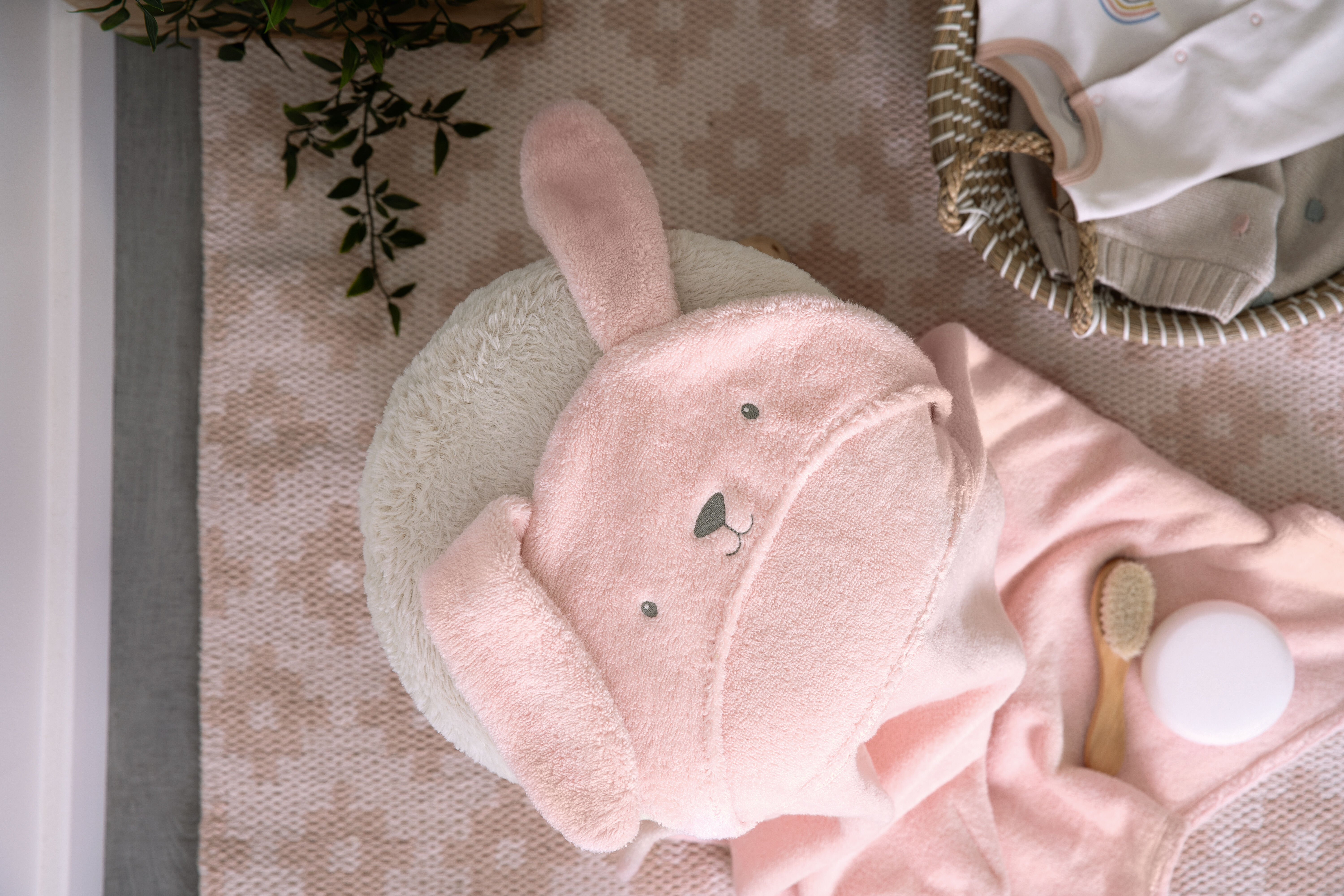 Hooded Baby Towel - Bunny image number 2