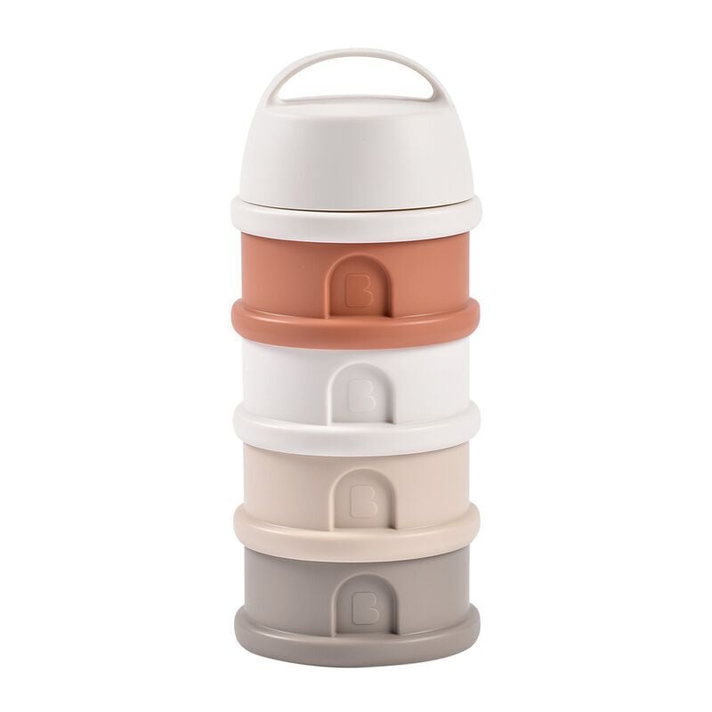 Beaba Formula Milk Container 4 Compartments&nbsp;&nbsp;Cotton White Terracotta image number 1