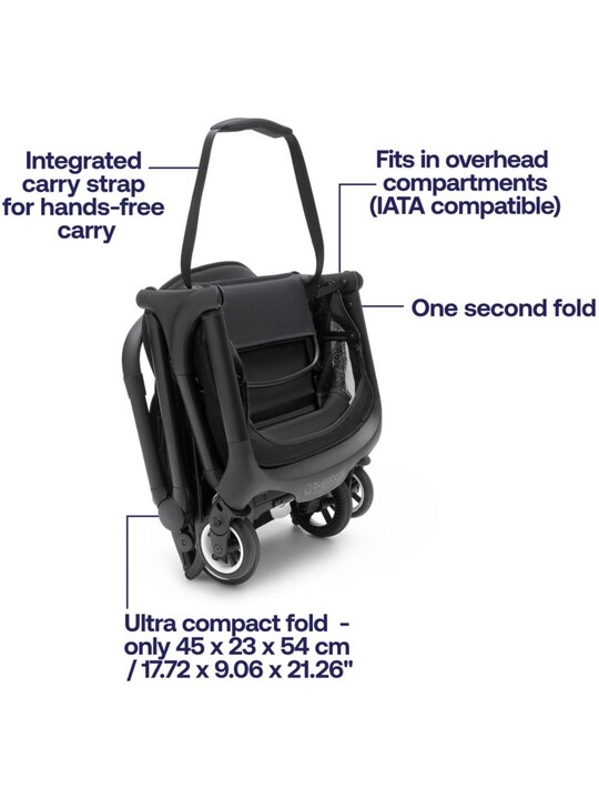 Buy Bugaboo Butterfly Complete Stroller Black Midnight Black Strollers Car Seats Mamas Papas UAE