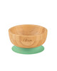 Citron Organic Bamboo Bowl 300ml Suction + Spoon Pastel Green image number 2