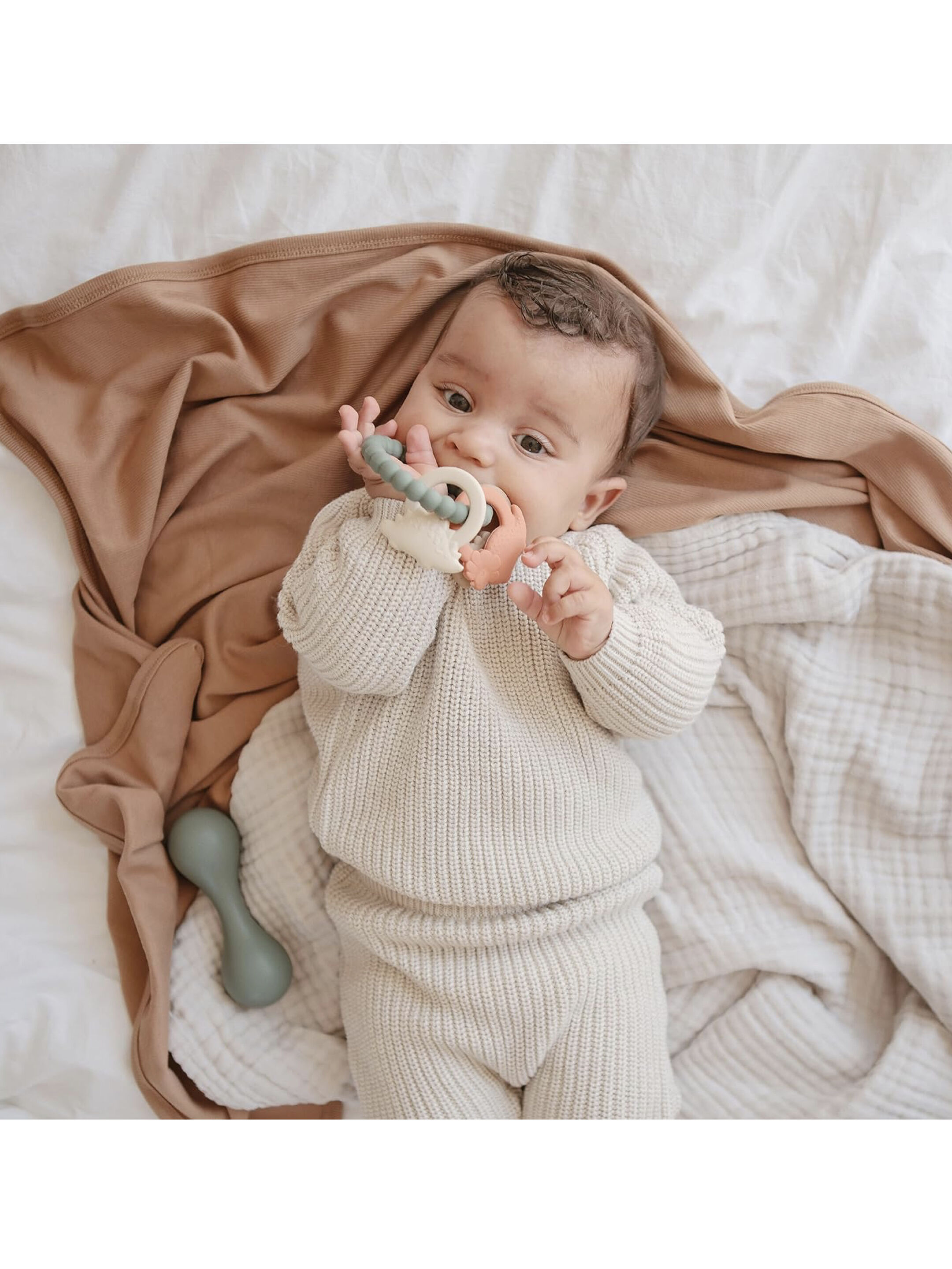 Mushie Nature Teething Ring &nbsp; image number 6