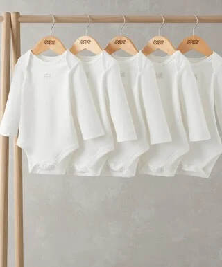 Mamas & Papas 5pk L/S Bodysuit