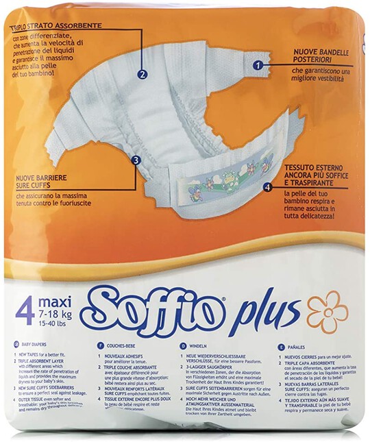 Soffio plus Soft Hug Parmon From 7Kg-18Kg, 18 Diapers image number 3