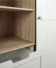 Harwell 4 Piece Cotbed with Dresser Changer, Wardrobe, and Essential Pocket Spring Mattress Set- White image number 23