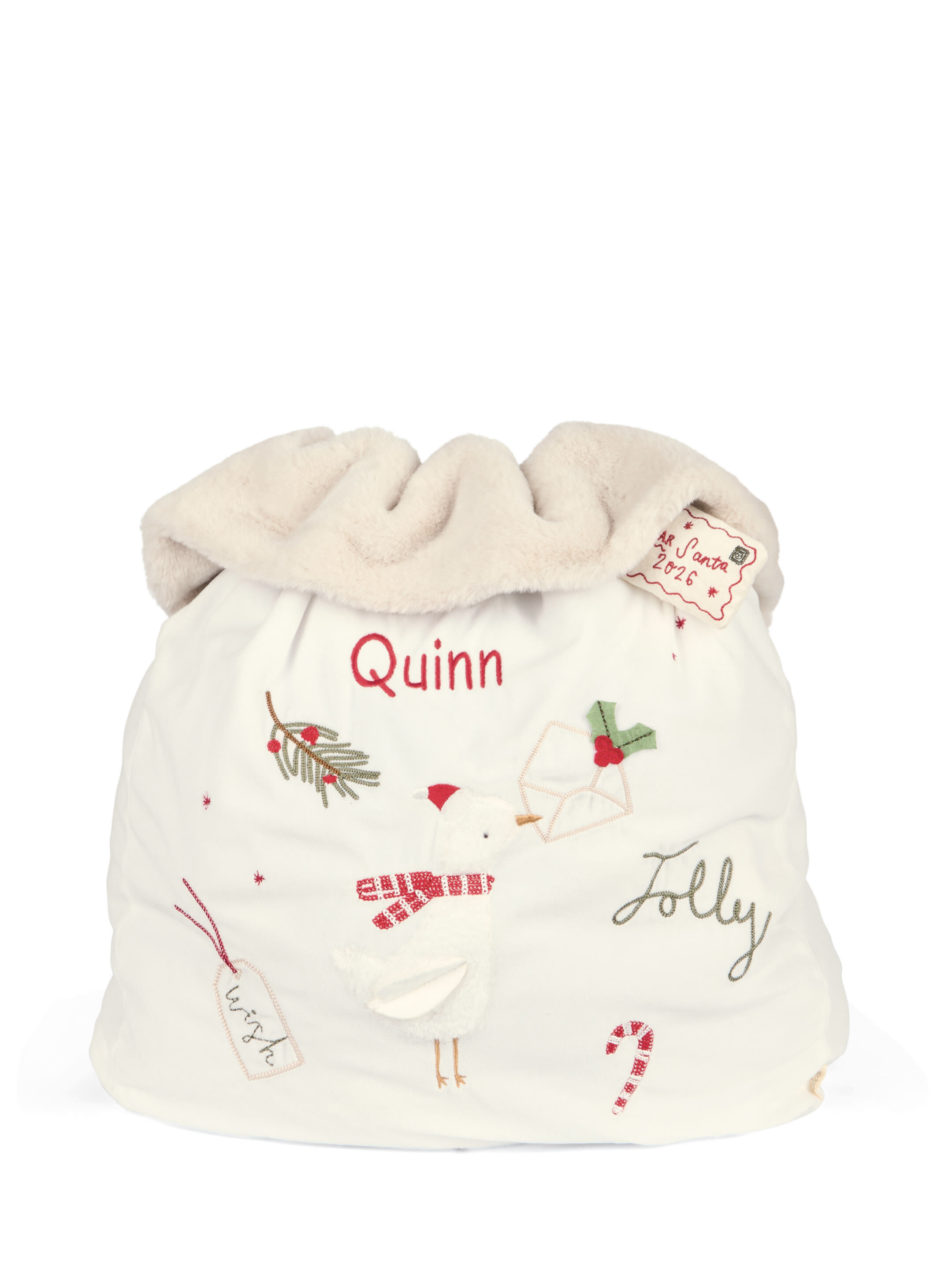 Large Sack - White Emb Personalisable image number 2