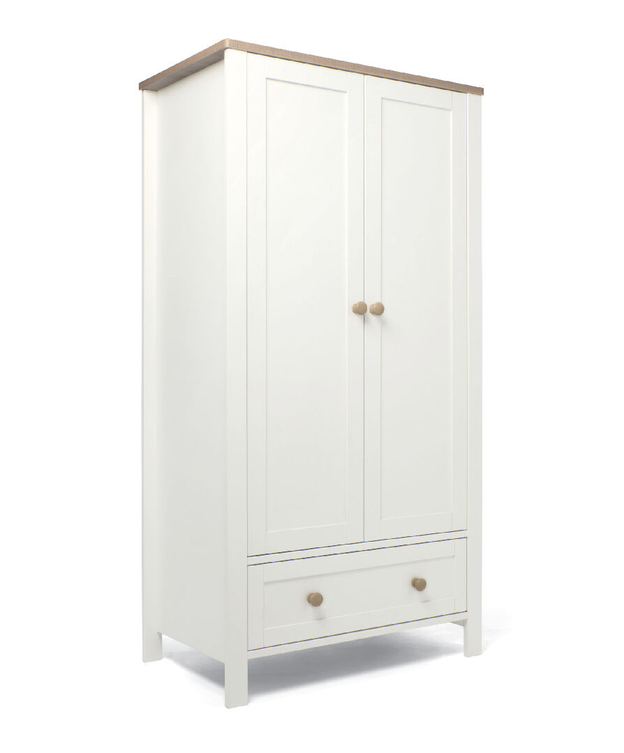 Wedmore Wardrobe - White/Natural image number 3
