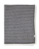 Knitted Blanket - 70 x 90cm - Grey Stripe image number 1
