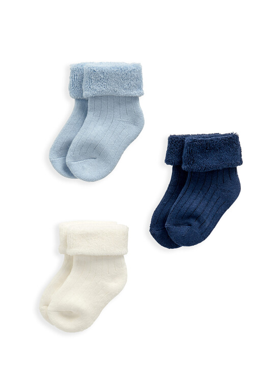 Blue Socks 3 Pack image number 1