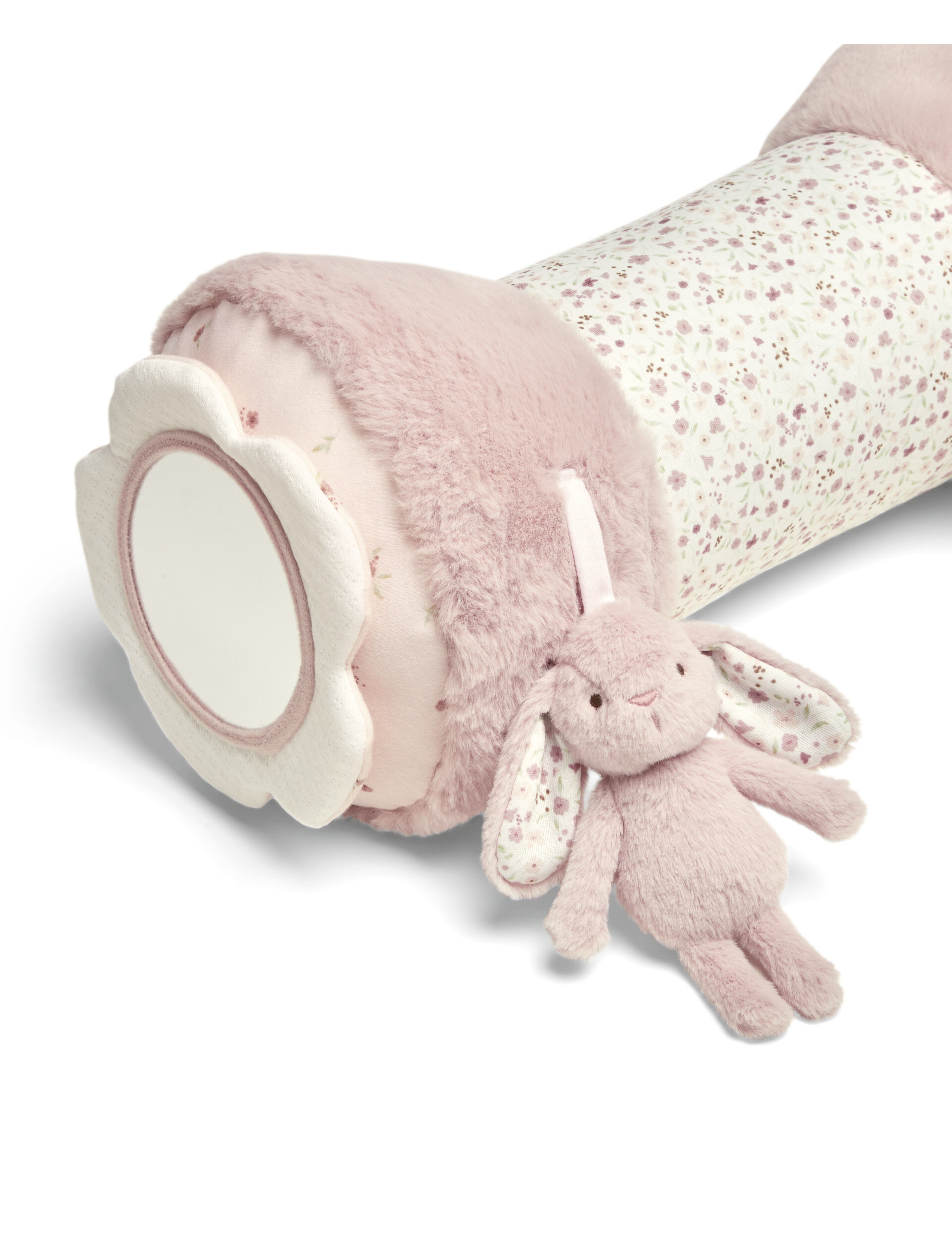 Welcome to the World Bunny Tummy Time Roll - Pink image number 3