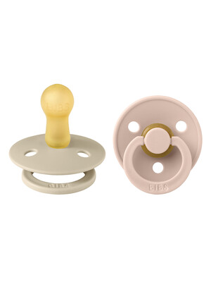 Bibs Colour 2 Pack S1 - Vanilla/Blush (0+ months)
