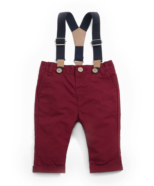 Cord Chinos with Braces image number 1