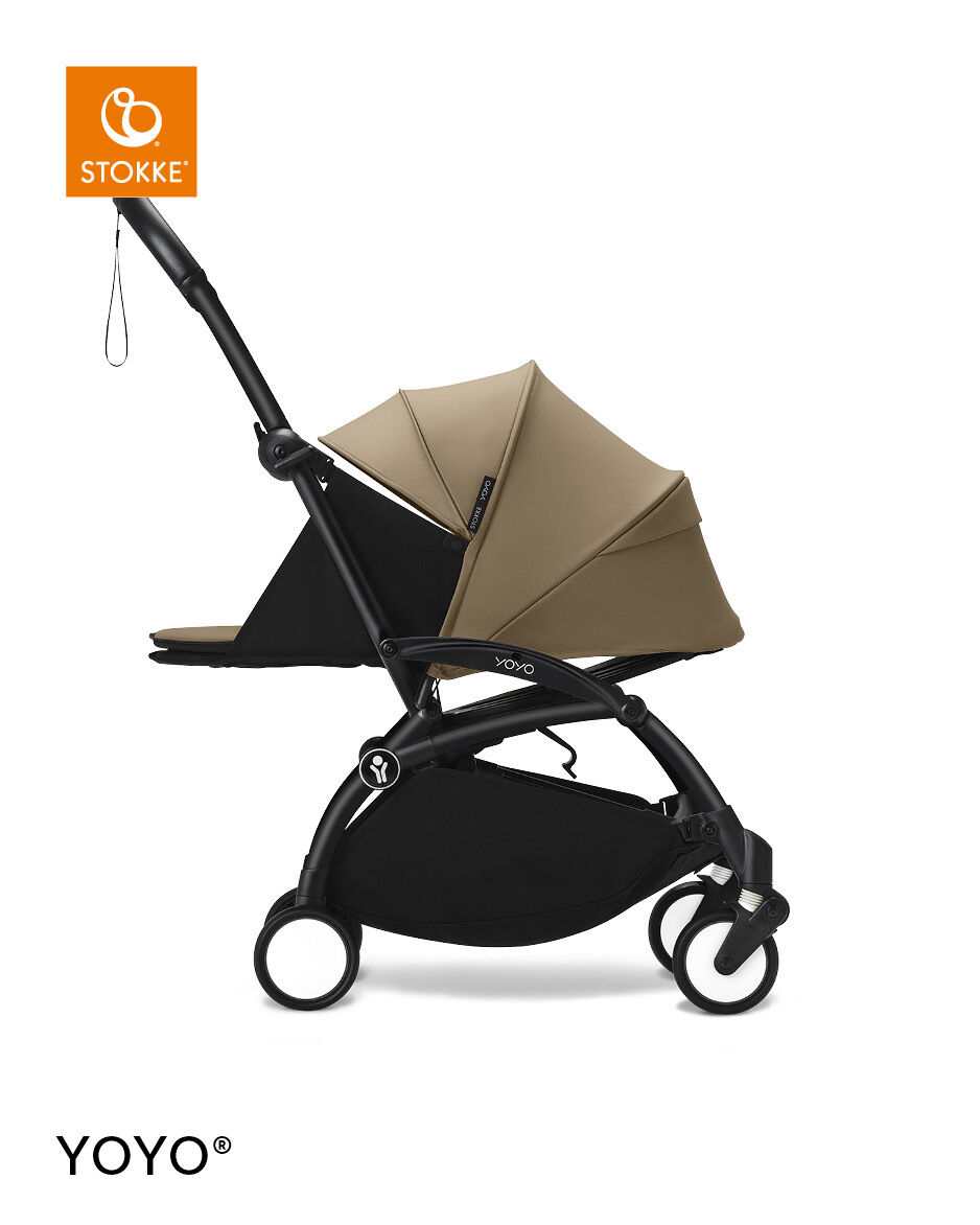 Stokke YOYO3 Black Frame with 0+ Newborn Pack Toffee image number 3