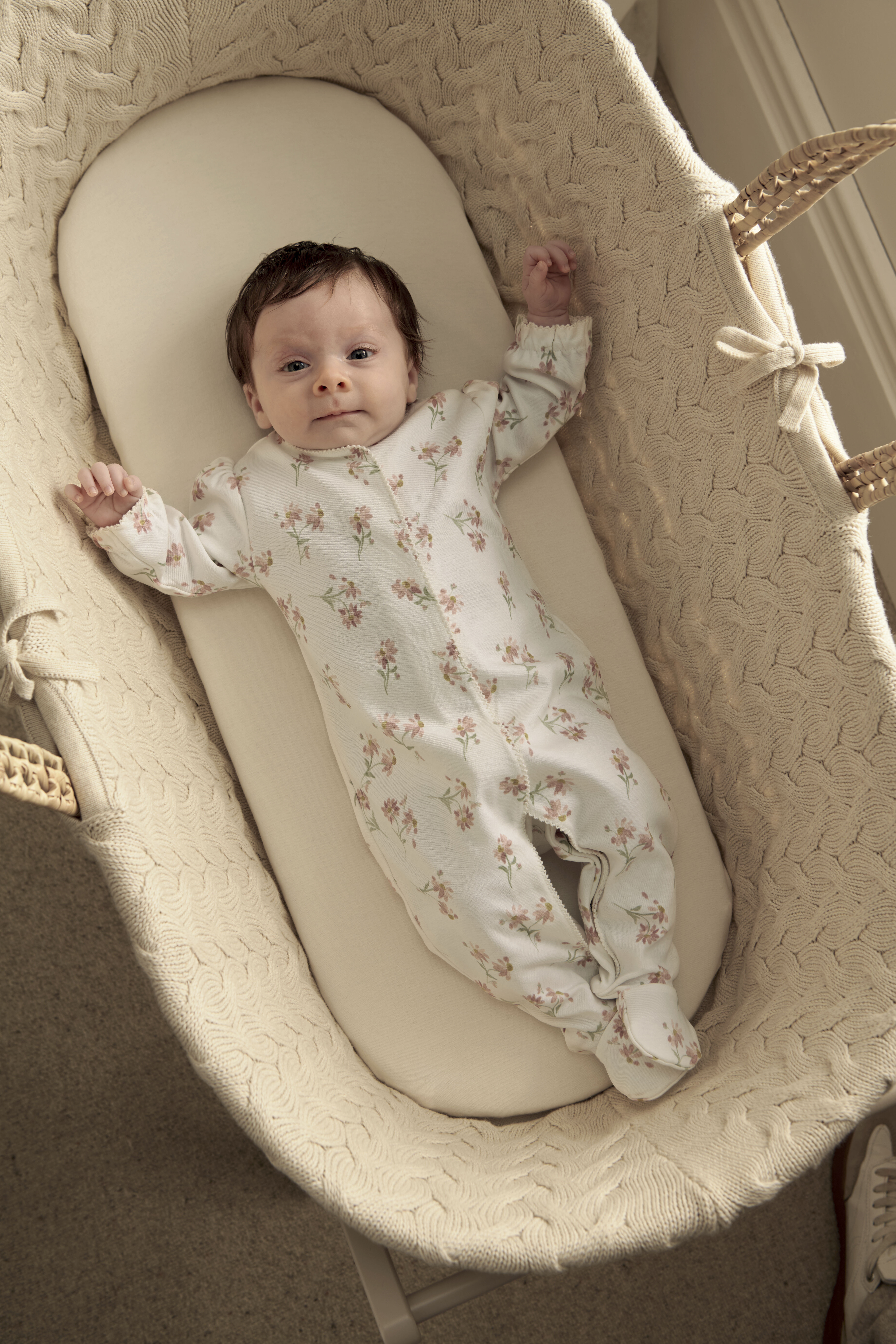 Watercolour Daisy Sleepsuit image number 1
