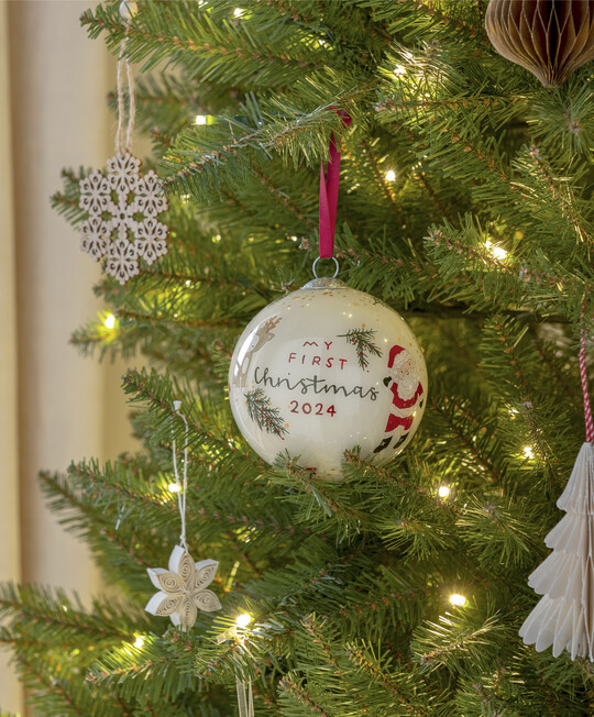 Buy My First Christmas Bauble 2024 Neutral Festive Gifts