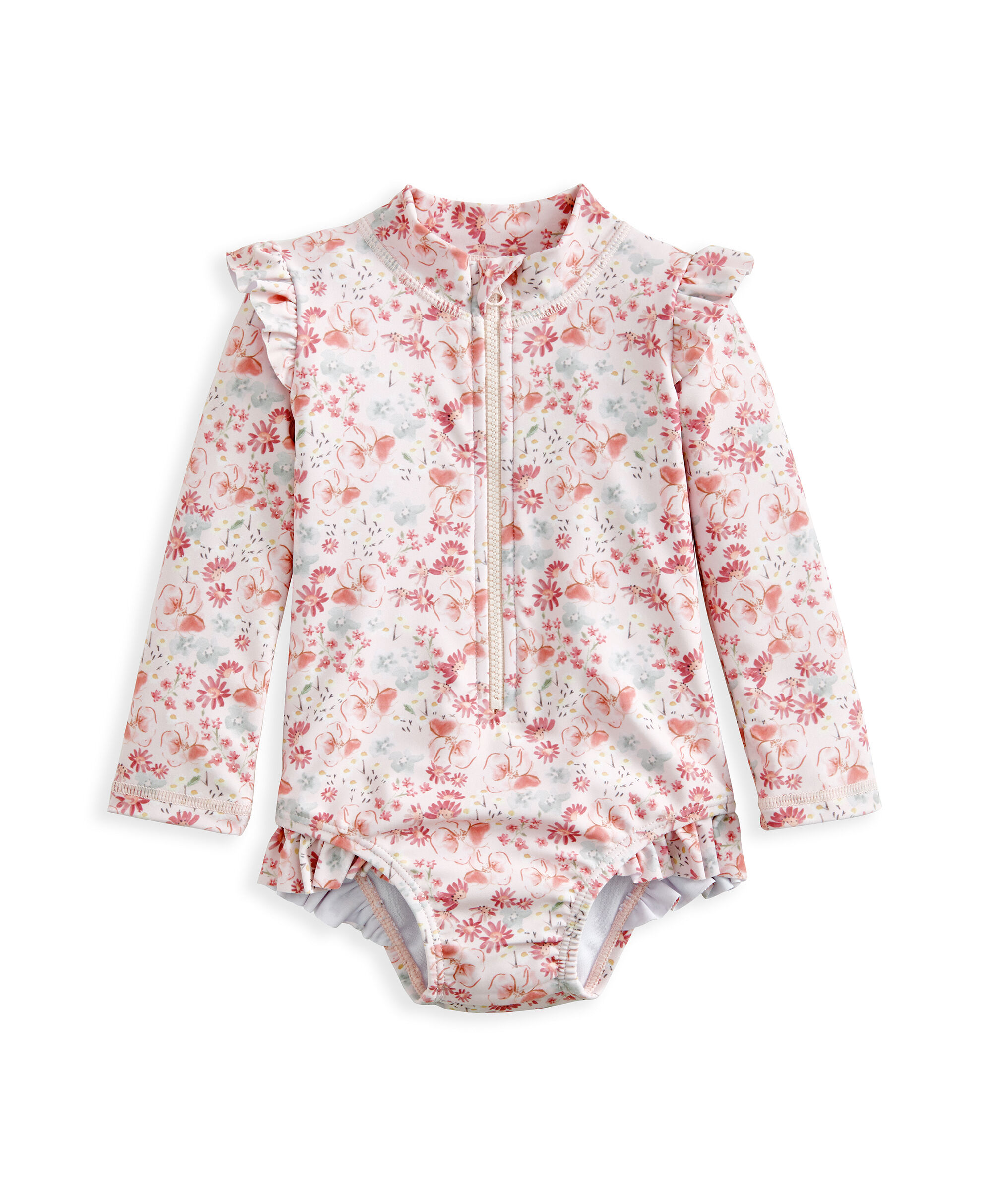 Long Sleeve Floral Swimsuit image number 2