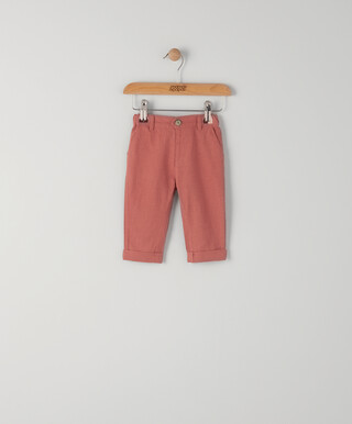 Orange Linen Trouser