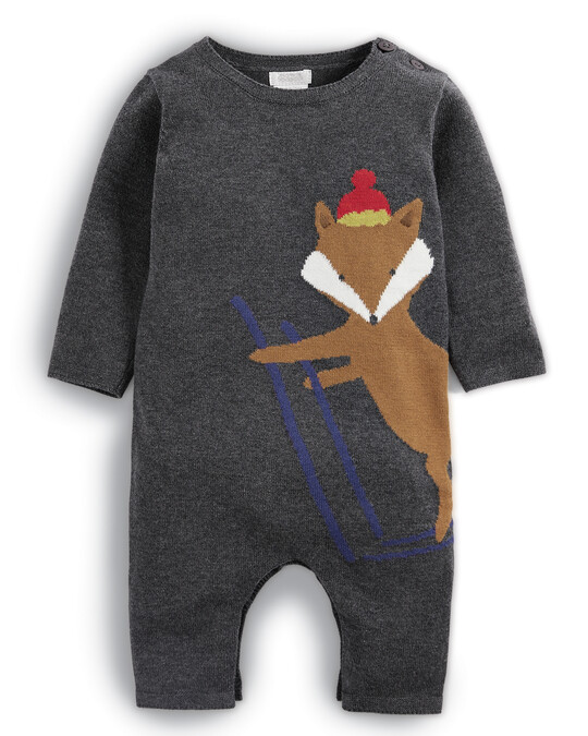 Fox Knitted Romper image number 1