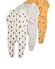 Pack of 3 Nature Sleepsuits image number 1