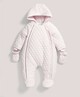 Quilted Pramsuit Pink- 9-12 months image number 2