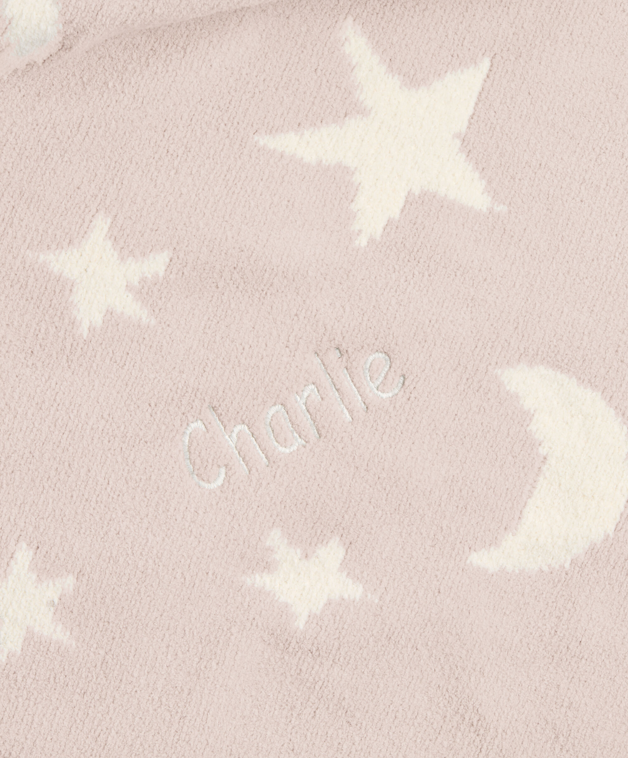 Chenille Blanket - Pink Moon/Star image number 5