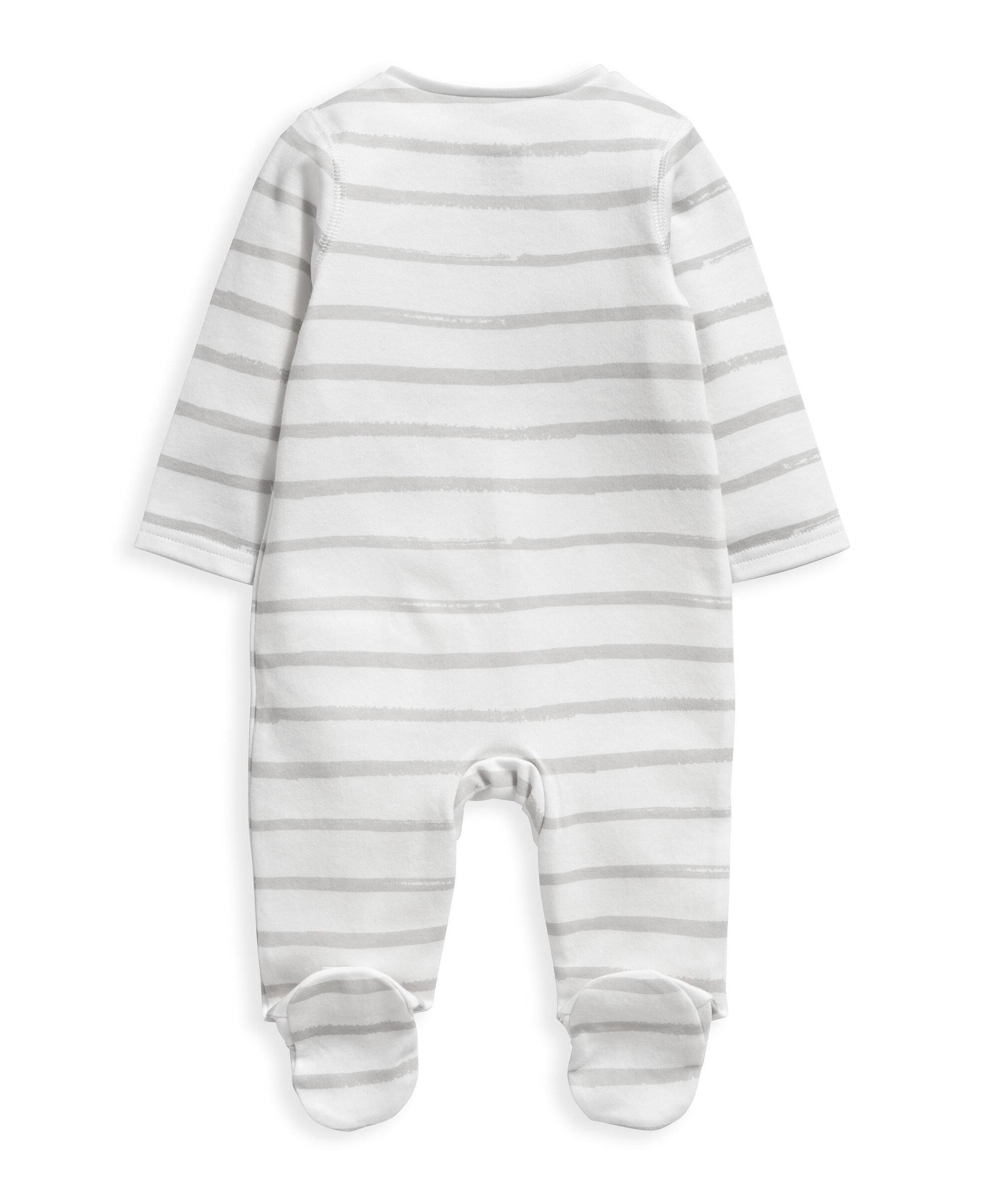 Grey Stripe Zip All In One image number 2