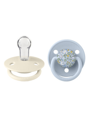 BIBS x Liberty Pacifier DeLux Elosie and Baby blue (0+ months)