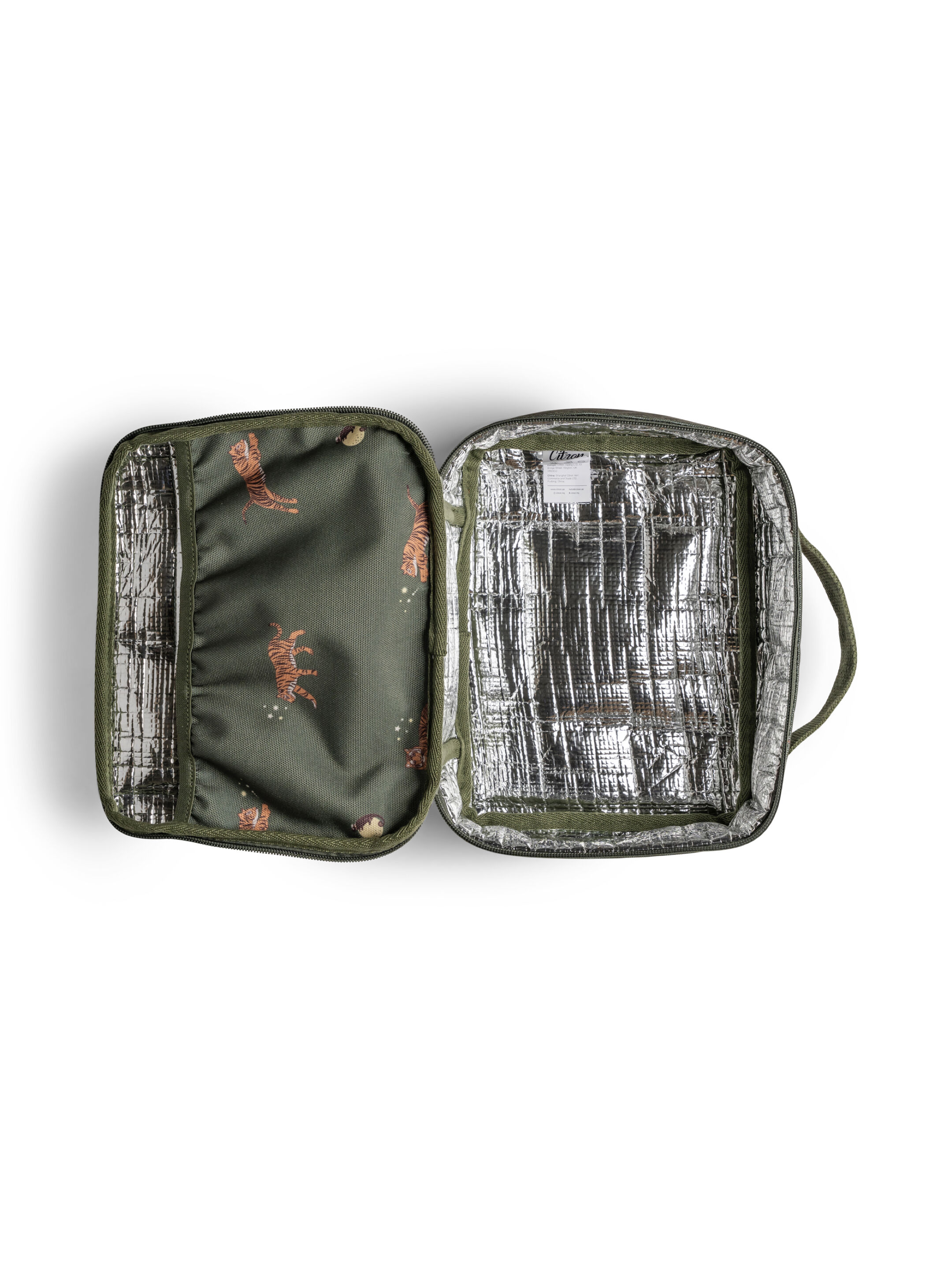 Citron Insulated Square Lunchbag Tiger image number 5