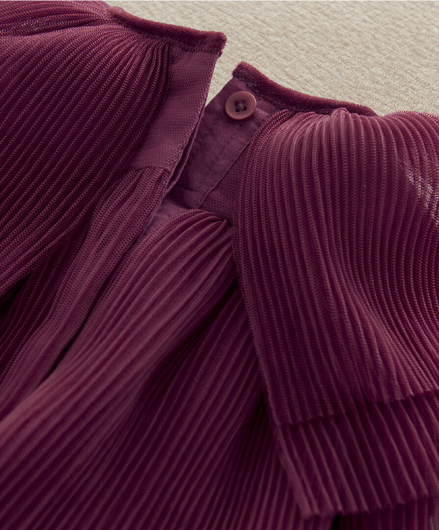 Pleated Cape Dress image number 5