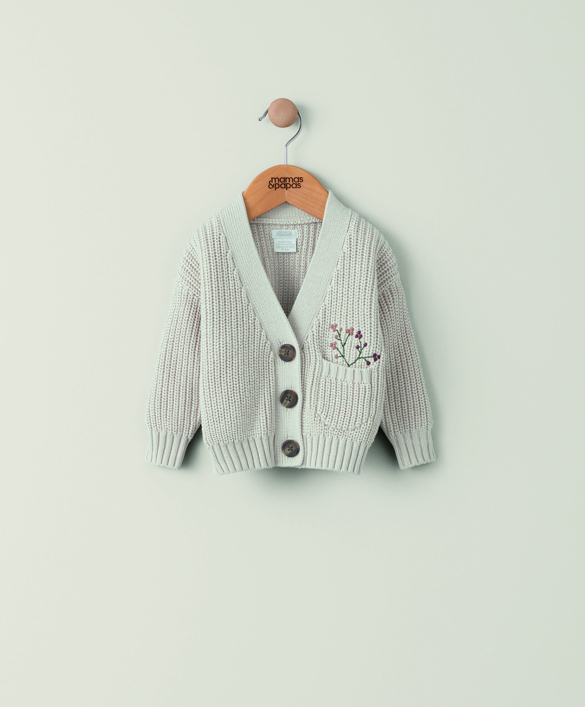 Embroidered Pocket Cardigan image number 1