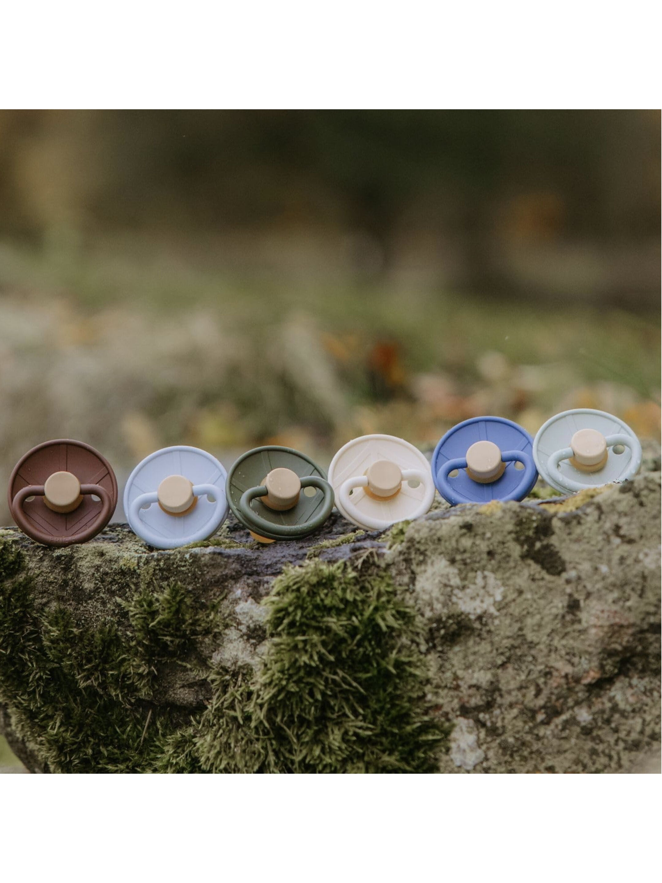 FRIGG Little Viking Latex Baby Pacifier 0-6M 2-Pack Ocean View/Cream - Size 1 image number 5