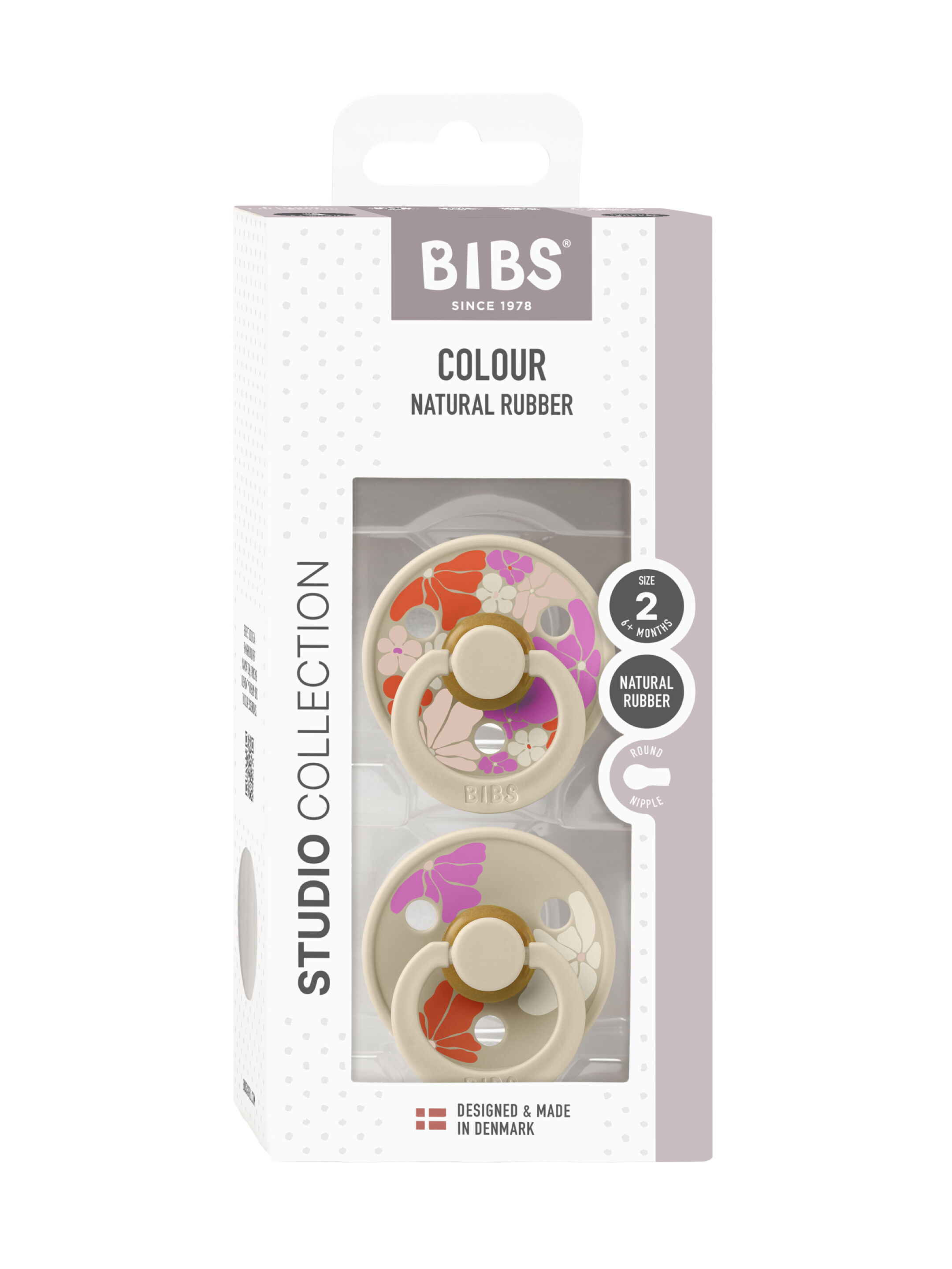 Bibs 2 Pack Colour Morning Bloom Latex S2 - Vanilla Mix (6+ months) image number 3