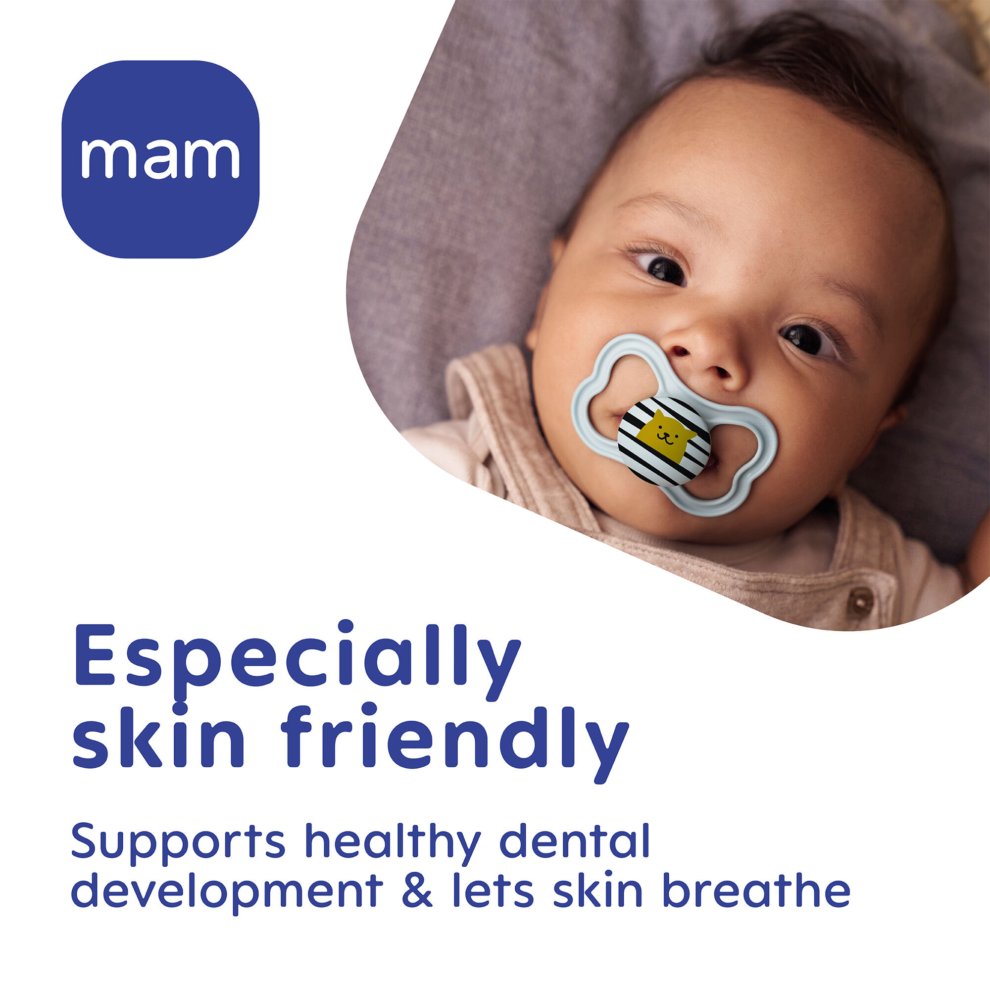 Mam Baby Supreme Silicone Pacifier - O-6 M | Sealife Pink & Purple  - Pack of 2 image number 5