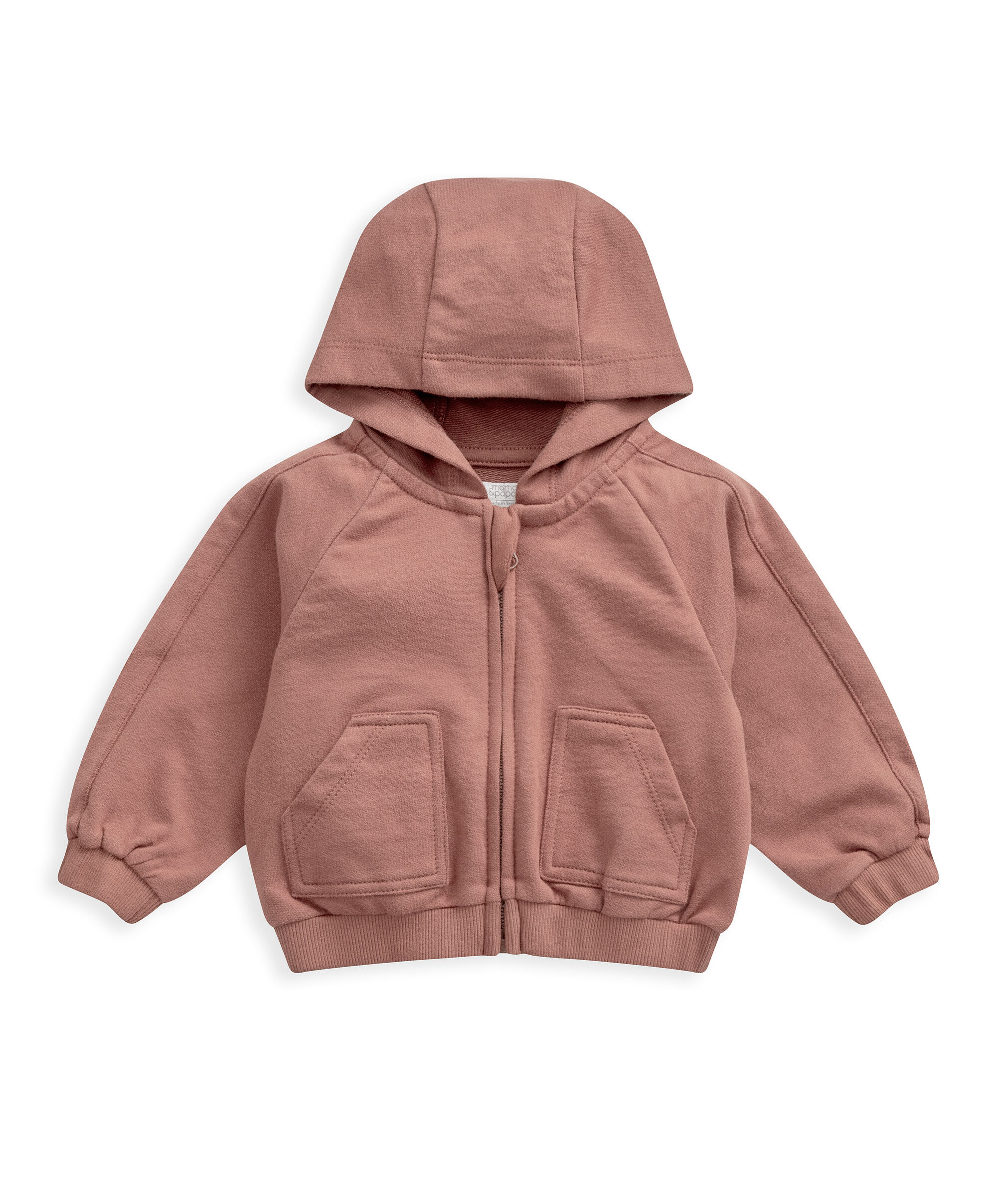 Rust Zip Hoody image number 2