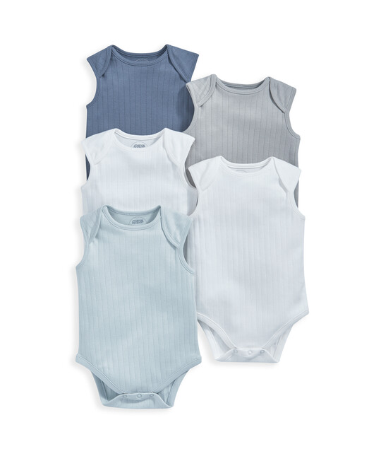 Welcome to the World Vests (Pack of 5) - Blue image number 2