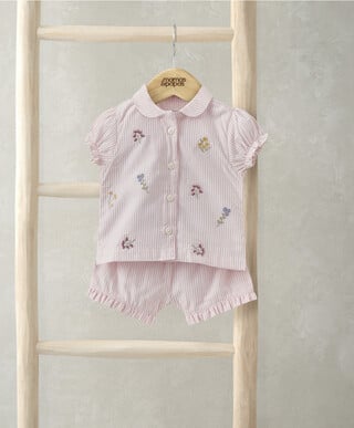 Embroidered Woven Pyjamas