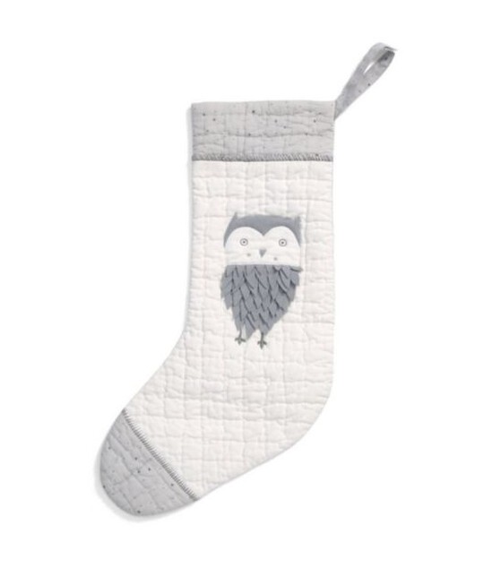 Grey Owl Christmas Large Stocking image number 1