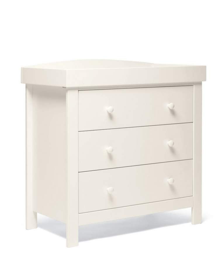 Dover 3 Drawer Dresser & Changer Unit - White