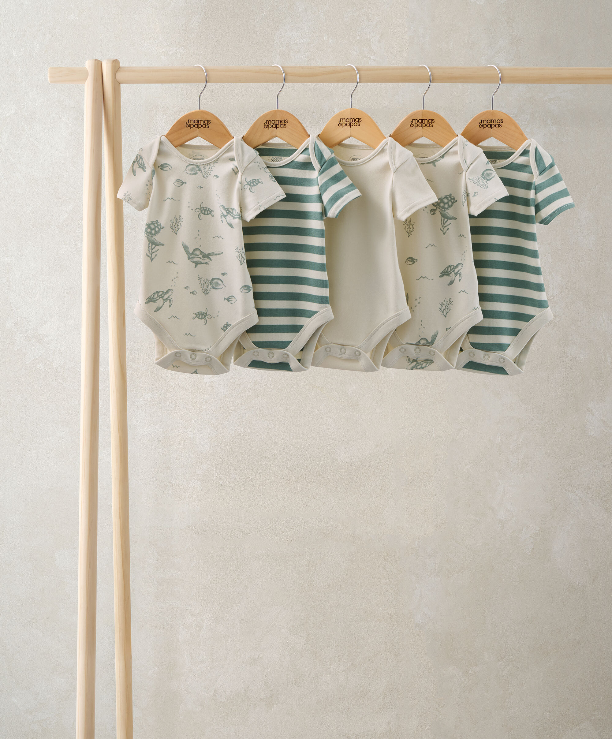 Under the Sea Short Sleeve Bodysuits (Pack of 5) 